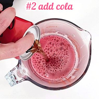 Adding cold cola.